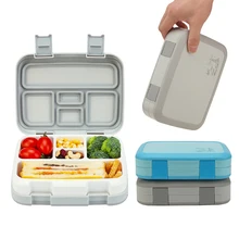 2 или 1 шт., Ланч-бокс для детей, контейнеры для еды, Microwavable Bento Snack box, мультяшная школьная Водонепроницаемая коробка для хранения