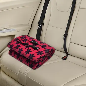 

12V Electric Car Blanket Heated Travel Winter Camping Trip(60"x 40",Red)