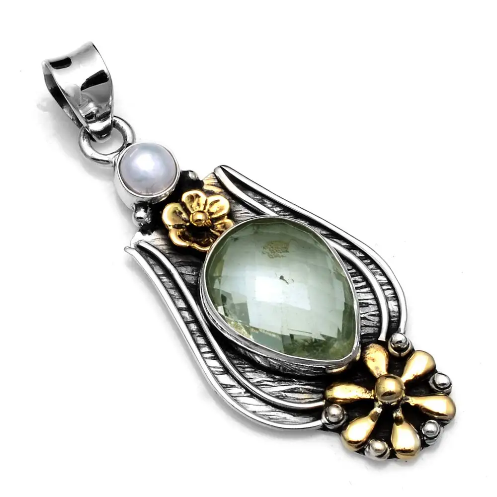 

Genuine Crystal Pendant 925 Sterling Silver, 51 mm, 2SP0615