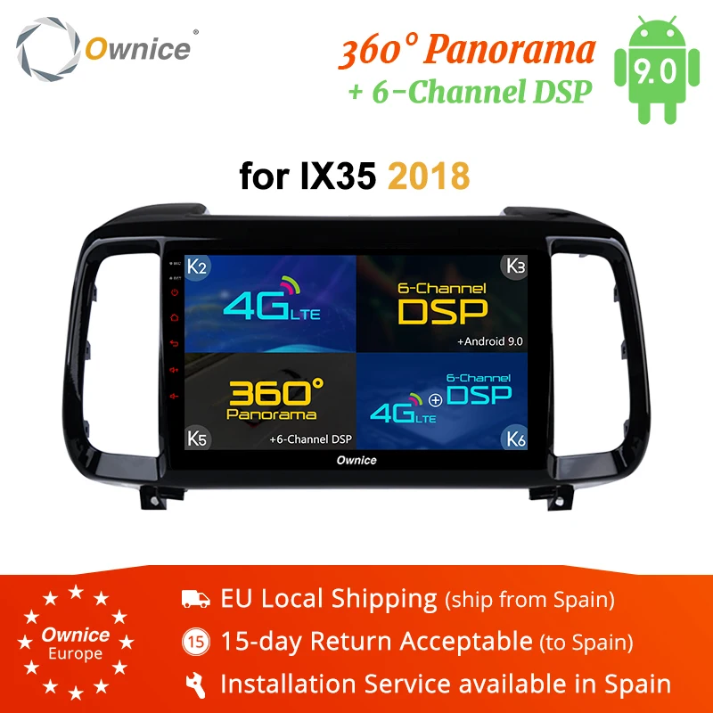 Ownice K3 K5 K6 4G LTE DSP 360 Android 9 0 автомобильное радио автомобильный стерео dvd GPS для Hyundai IX35
