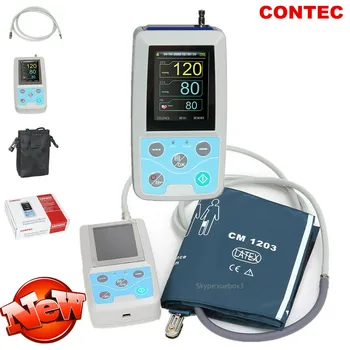 

24HOUR NIBP Monitor Ambulatory Blood Pressure Monitor Holter ABPM50 usb SOFTWARE CONTEC Brand Hot Sale High Quality Free 3 CUFF