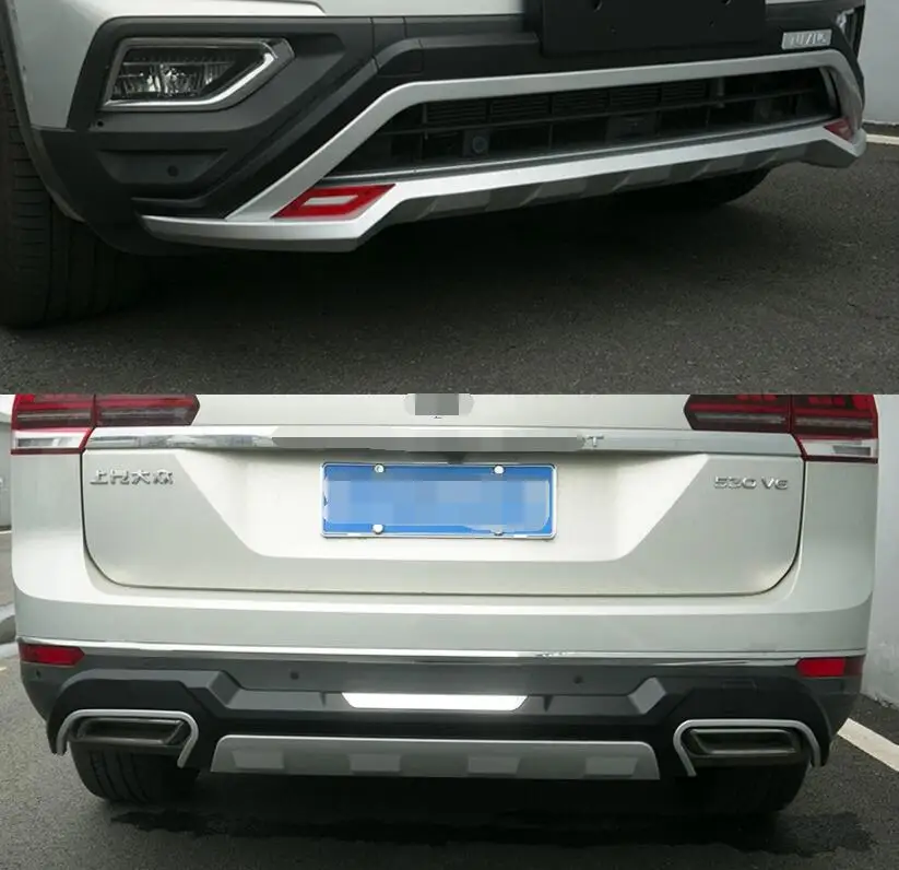 Для Volkswagen/VW Teramont, бампер защитная пластина высокого качества ABS передняя+ задняя авто аксессуары