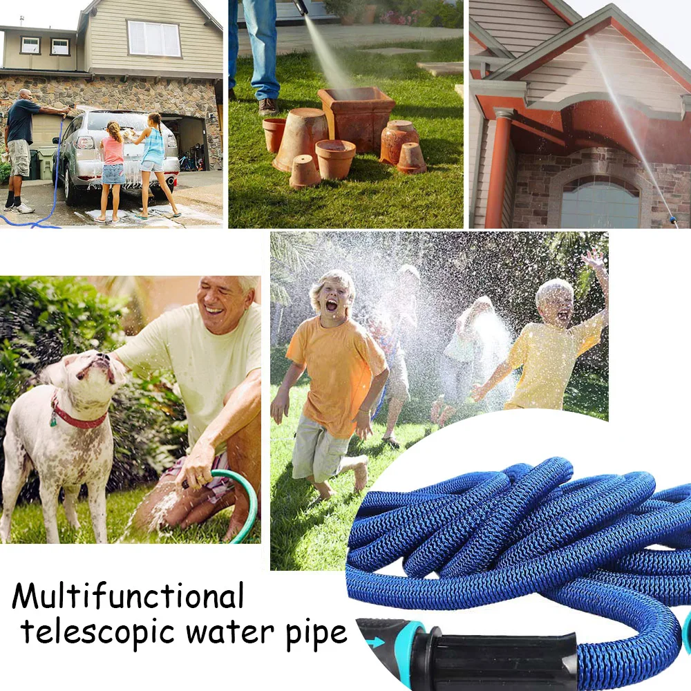 Телескопическая водяная труба TPE катушка для садовых отверстий Волшебная Гибкая