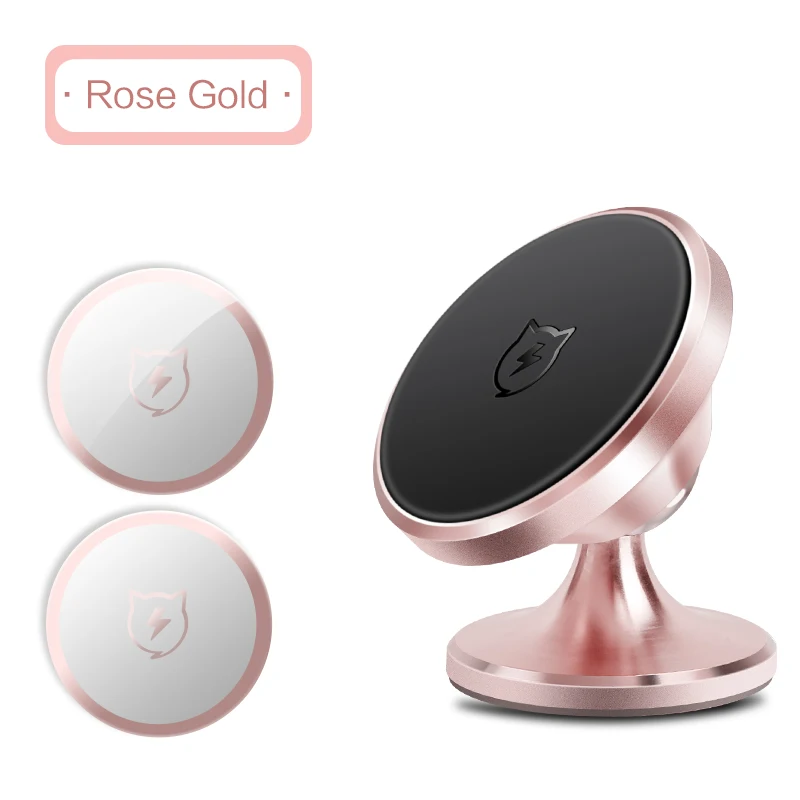 Rose gold SmartDevil магнитный автомобильный держатель для телефона для iPhone Xiaomi Универсальный Автомобильный держатель для телефона в автомобиле держатель для мобильного телефона - Цвет: Rose gold