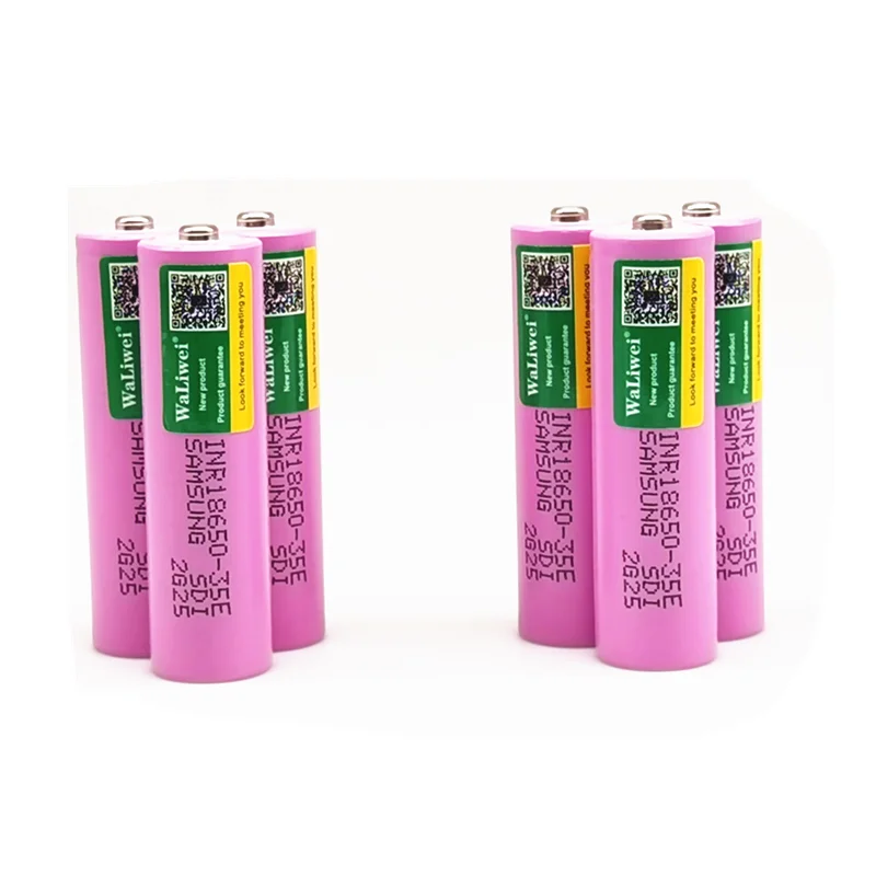 18650 original 35e Samsung tip 3500mah 13A discharge inr18650 35e 18650 lithium ion 3.7V rechargeable battery (NO PCB)