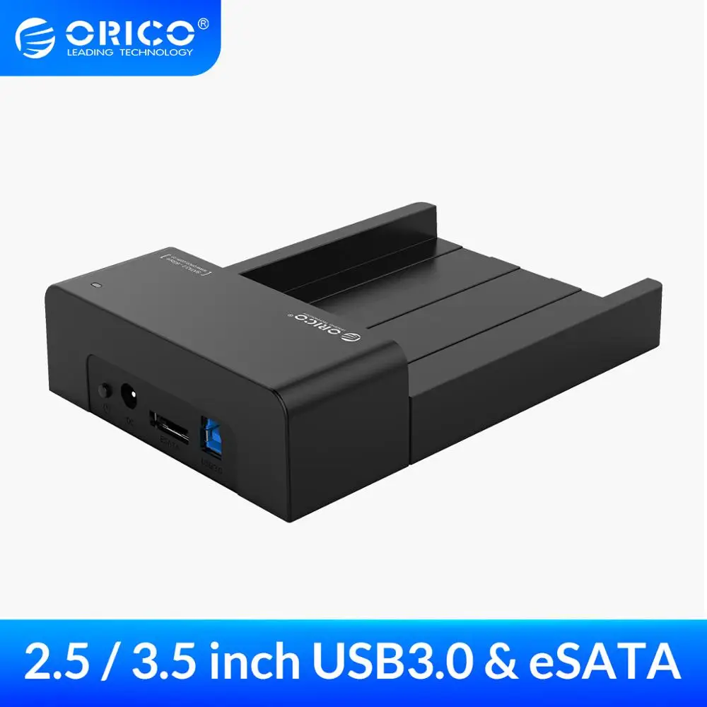 Док станция ORICO USB 3 0 и eSATA для жестких дисков 2 5 дюйма SATA черная (6518SUS3 V2)|drive docking|hard