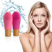 Электрический силиконовый Очищающий Инструмент, ультразвуковая вибрация, устройство для красоты, Очищающая щетка для чистки пор, очиститель, электрическая щетка для лица