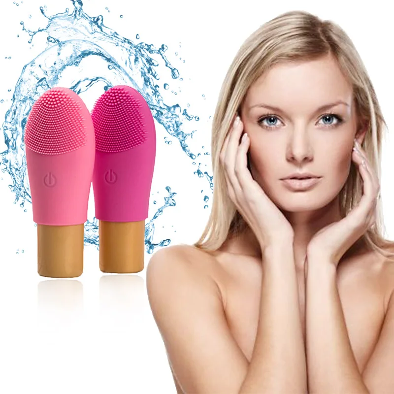 

Electric Silicone Cleansing Instrument Ultrasonic Vibration Beauty Device Cleansing Brush Pore Cleaner Electric Facial Brush