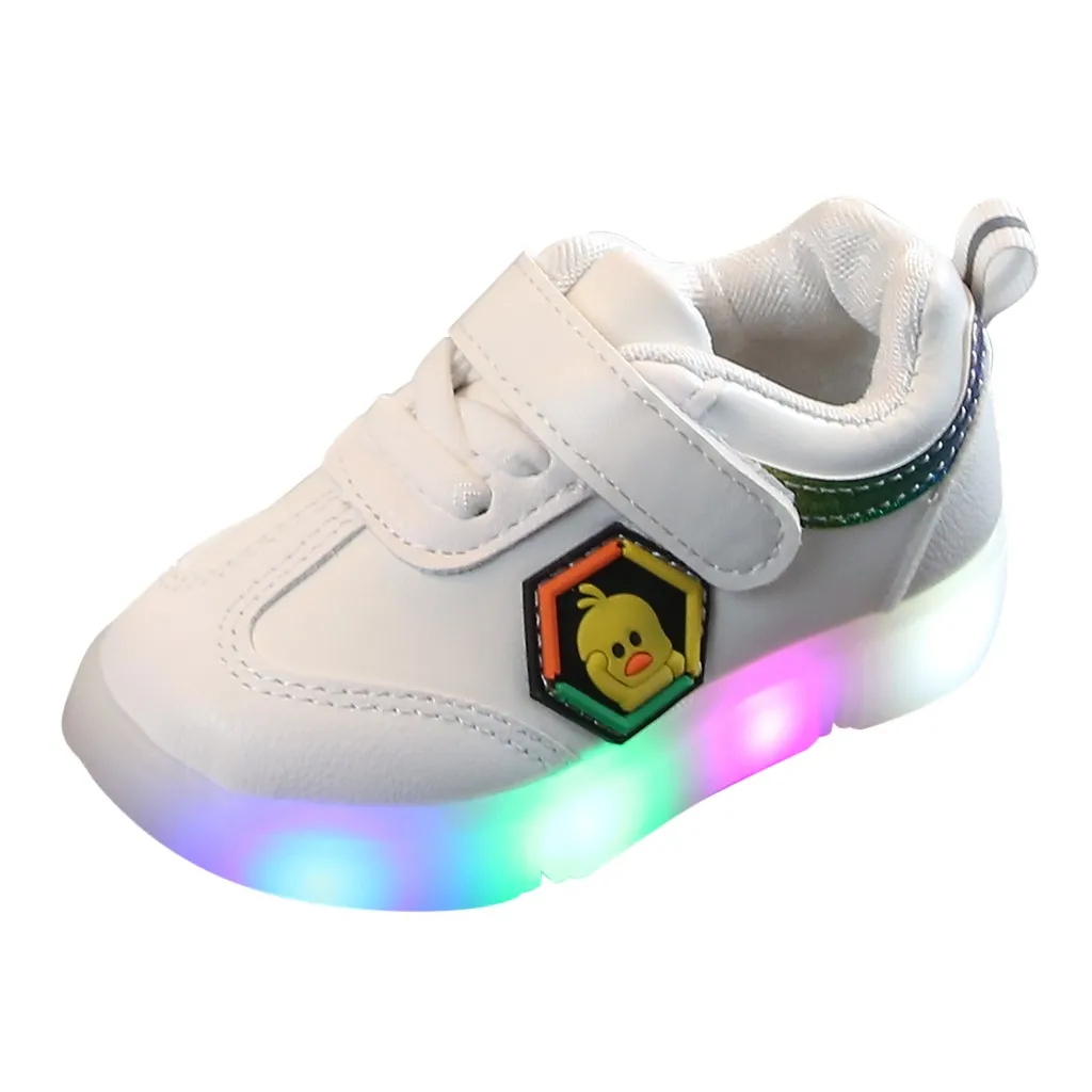 

Toddlers Soft Shoes Children Baby Girls Boys Cartoon Led Light Luminous Running Sport Comfortable Sneaker Shoes Led Sneakers