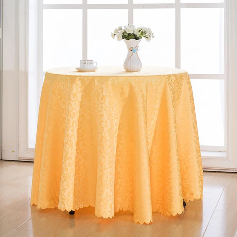 

Newly Wedding Party Table Cloth Round Tablecloth Event Banquet Tablecloth Hotel Restaurant Table Cover Home Decoration