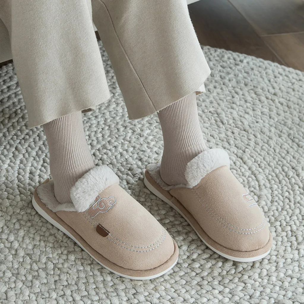 Большие размеры; водонепроницаемые домашние тапочки для мужчин; Новое поступление; короткие плюшевые домашние тапочки; бархатная теплая обувь; хлопковые тапочки