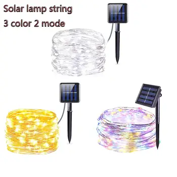 

100 200 LED Solar String Lights Waterproof Outdoor Garland Solar Power Lamp Christmas For Garden Decoration