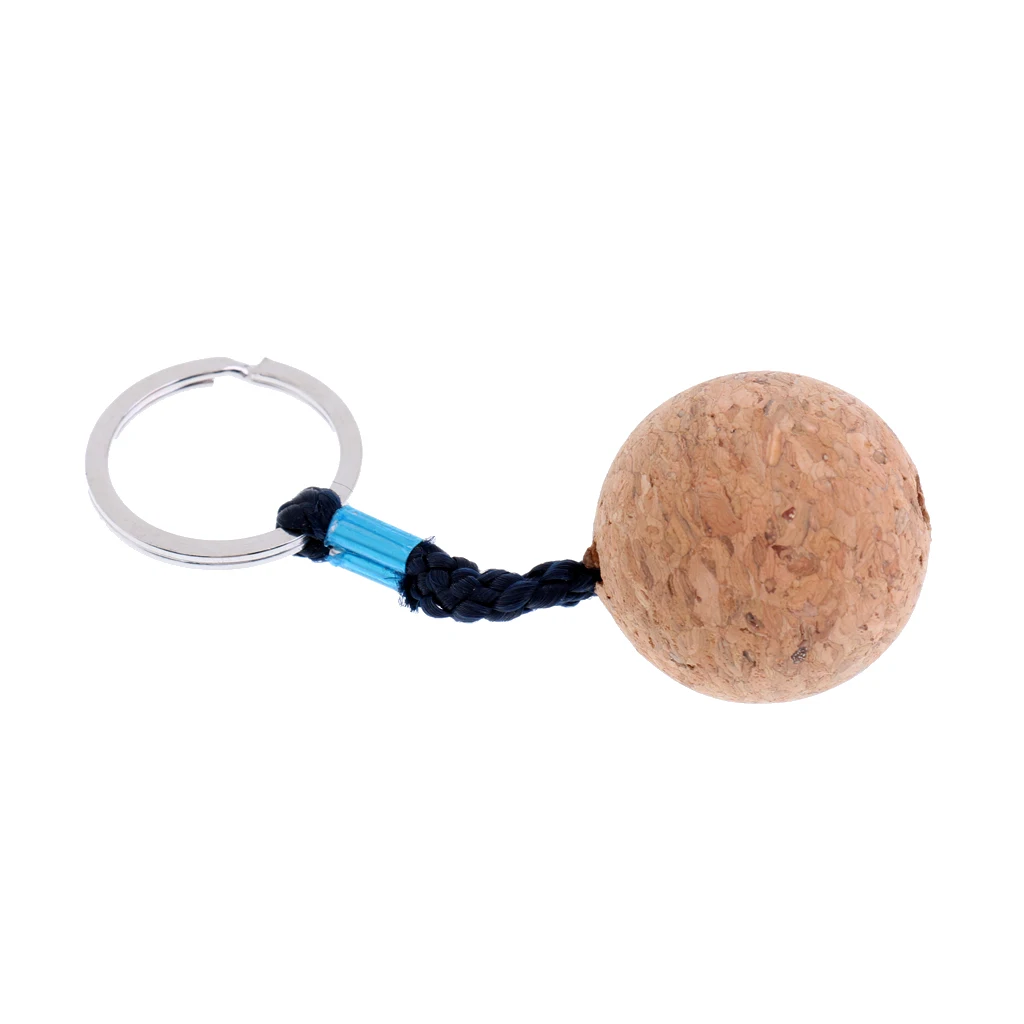 Boat Marine Kayak Canoe Key Float/Floating Keyring Key Ring/Floatable Keychain Key Chain Buoyant Cork Ball - 35mm