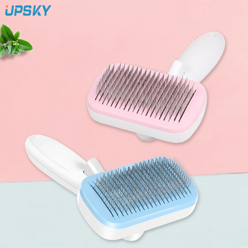Расческа UPSKY для домашних животных один ключ самоочищающаяся щетка удаления