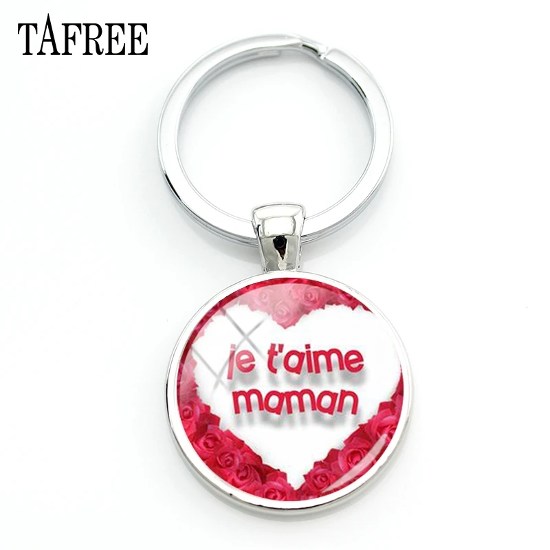 TAFREE Je Tɺime папа и мама Круглый 25 мм Стекло кабошоны для самостоятельного