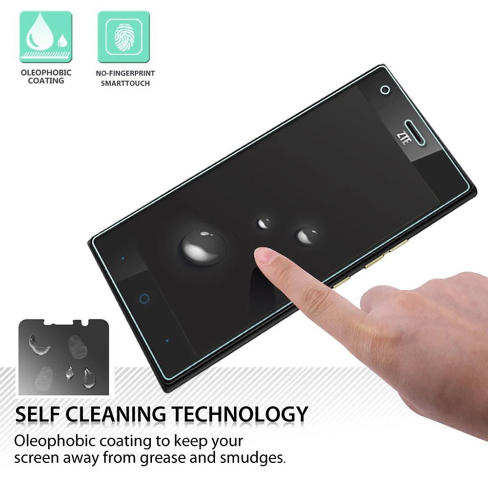 Защитное стекло закаленное 9H HD для ZTE Blade A510 A512 A452 GF3 L3 L6 L110 V6 V7 X3 X5 X7 X9 S6 D6 Z9