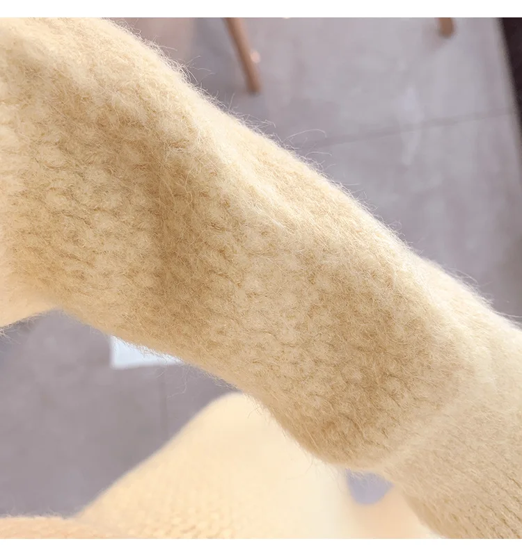 Осенне-зимний женский свитер, вязаный комплект, пуловер с длинными рукавами и юбка, костюм, корейский свитер, комплект из 2 предметов, юбка для женщин, 9757