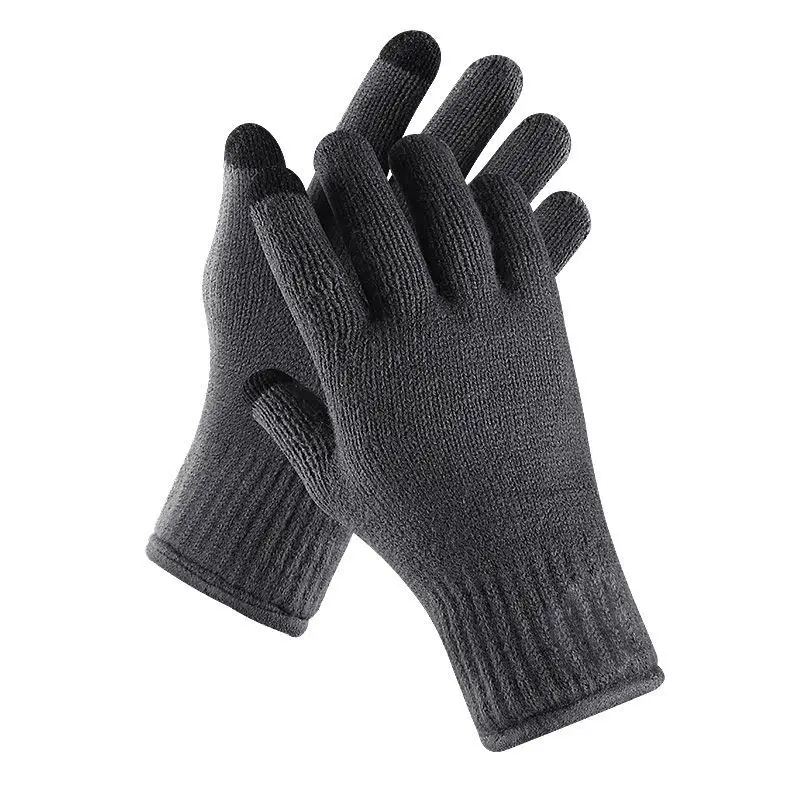 Открытый езда на велосипеде перчатки унисекс, для сенсорных экранов вязать Водонепроницаемый, защищающий от ветра вельветовый перчатки Пеший Туризм Кемпинг перчатки