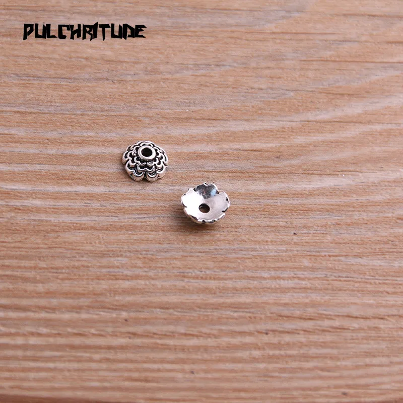 Pulchrode 100 шт 3*7*7 мм двухцветная пустотелая мини-цветок DIY разделенные ювелирные аксессуары Подвески для изготовления ювелирных изделий