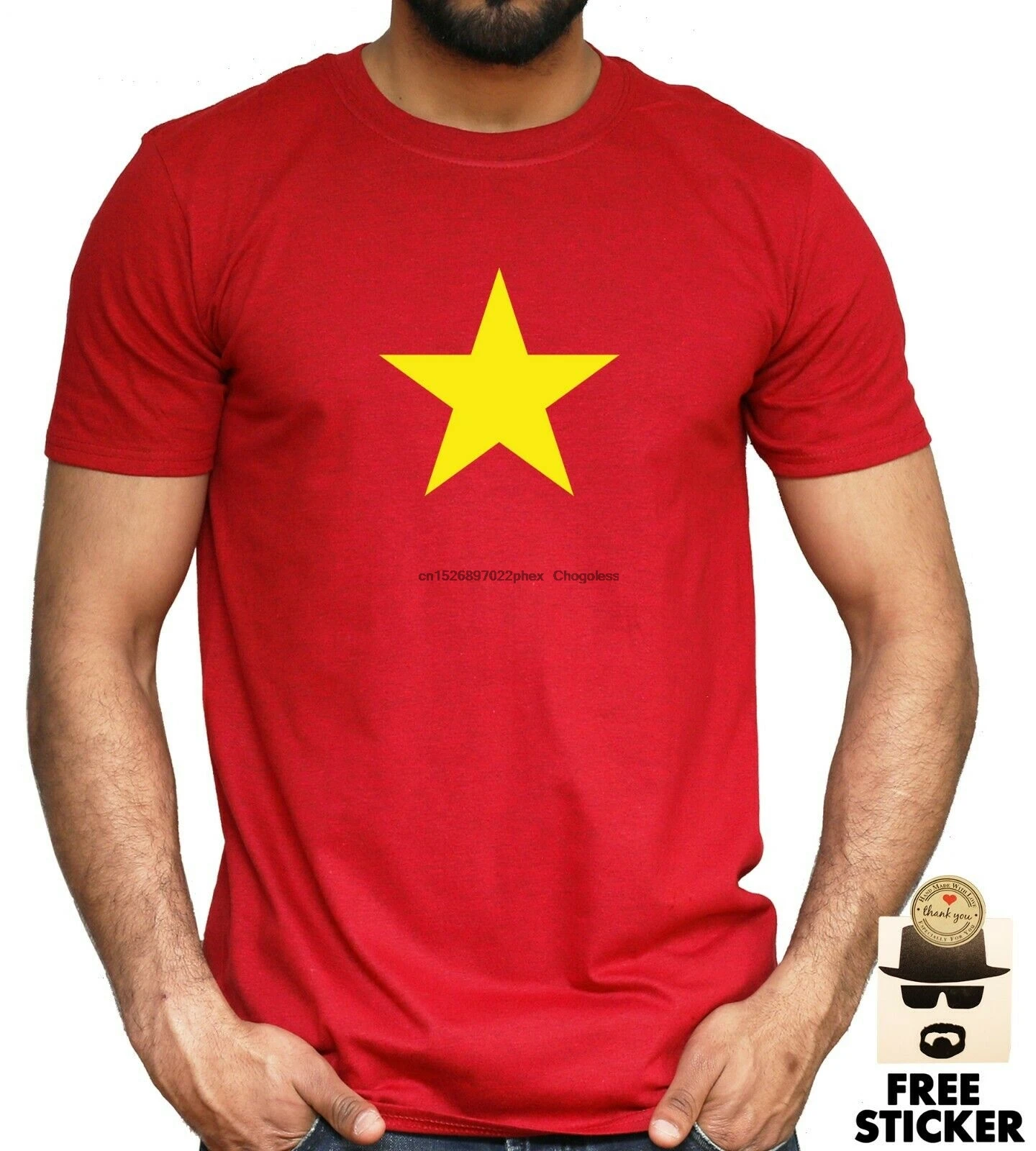 ベトナム国旗tシャツベトナム黄色記号アジアギフトユニセックストップ Tシャツ Aliexpress