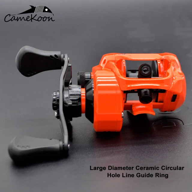 Ultra Baitcasting Reel, Orange Fishing Reel, Brake Baitcaster