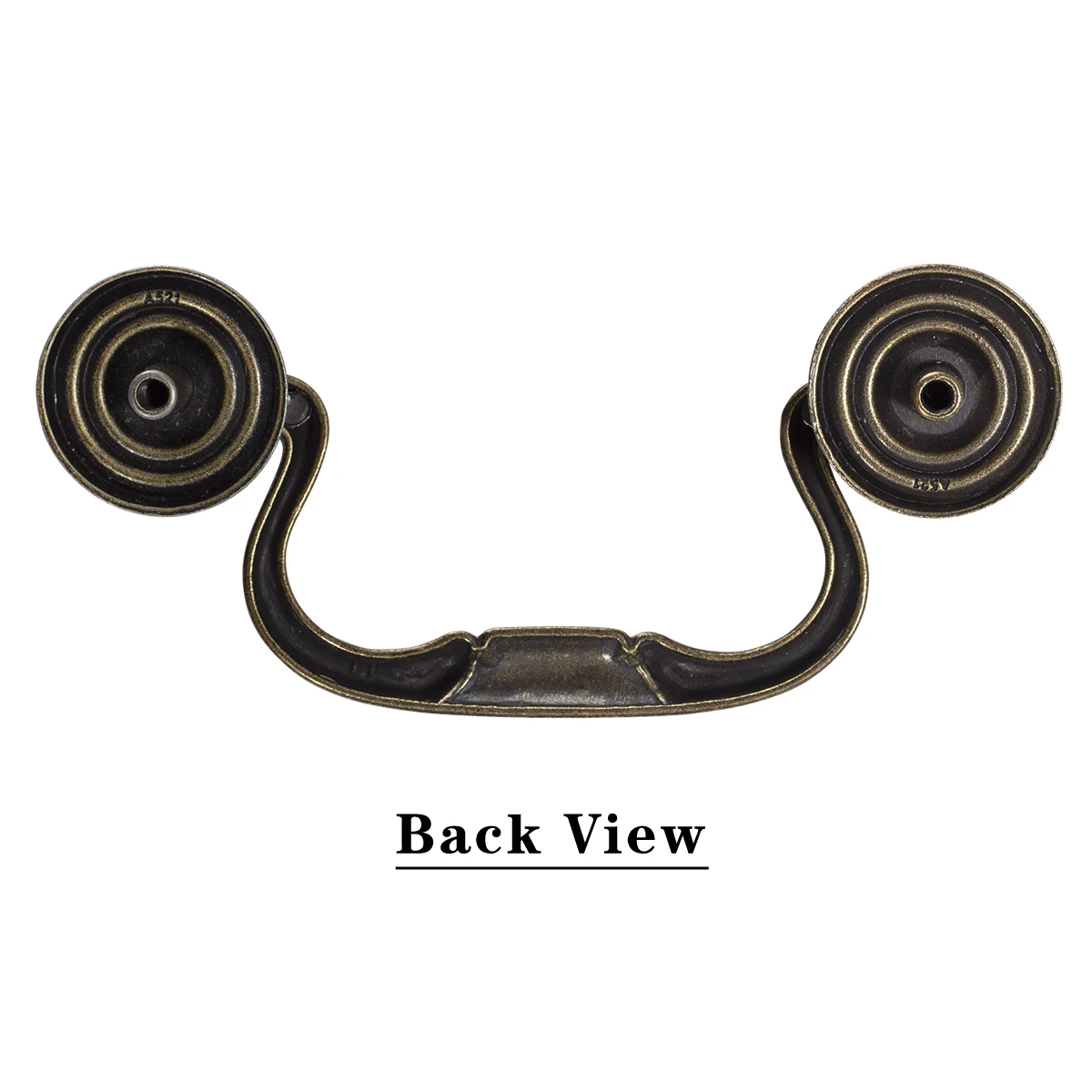 Antique Bronze Bail Style Drawer Pull Handle Vintage Cupboard Old Desk Dresser Vanity etc Furniture CC 96mm,cabinet handles