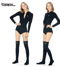 

2MM Two Pieces Women Neoprene Scuba Spearfishing Jackets Socks Long Sleeve Diving Suit Snokeling Jump Surfing Snorkeling Wetsuit