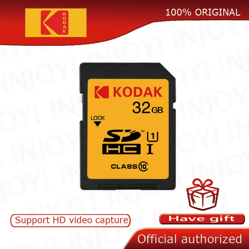 Карта памяти Kodak sd 16 ГБ 32 высокоскоростная карта класса 10 для цифровых зеркальных
