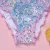 2021 Baby Girl Купальники Русалка С открытыми плечами Пляжный Купальный Костюм Малыш Дети Рюшами Шнуровка Бикини Буксир Кусок Бикини Купальник 2 шт.