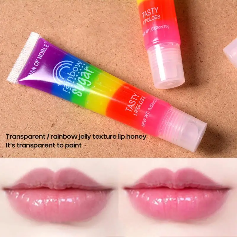 Jelly Transparent Tube Colorless Lip Gloss Moisturizing Oil Nutritious Plumper Volume Tint Lipgloss Dropshipping TSLM1 |