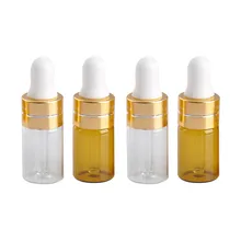 3ML/5ML Glas Dropper Sub-flaschen Tragbare Wiederverwendbare Probe Für Ätherisches Öl Glas Rohr Leeren Nachfüllbare flaschen Kosmetische Werkzeug
