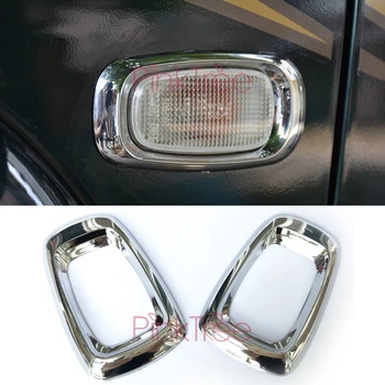 

ABS Chrome Side Lamp Cover For Land Cruiser 100 LC100 J100 For Lexus LX470 1998-2003 2004-2007 Car Styling Accessory