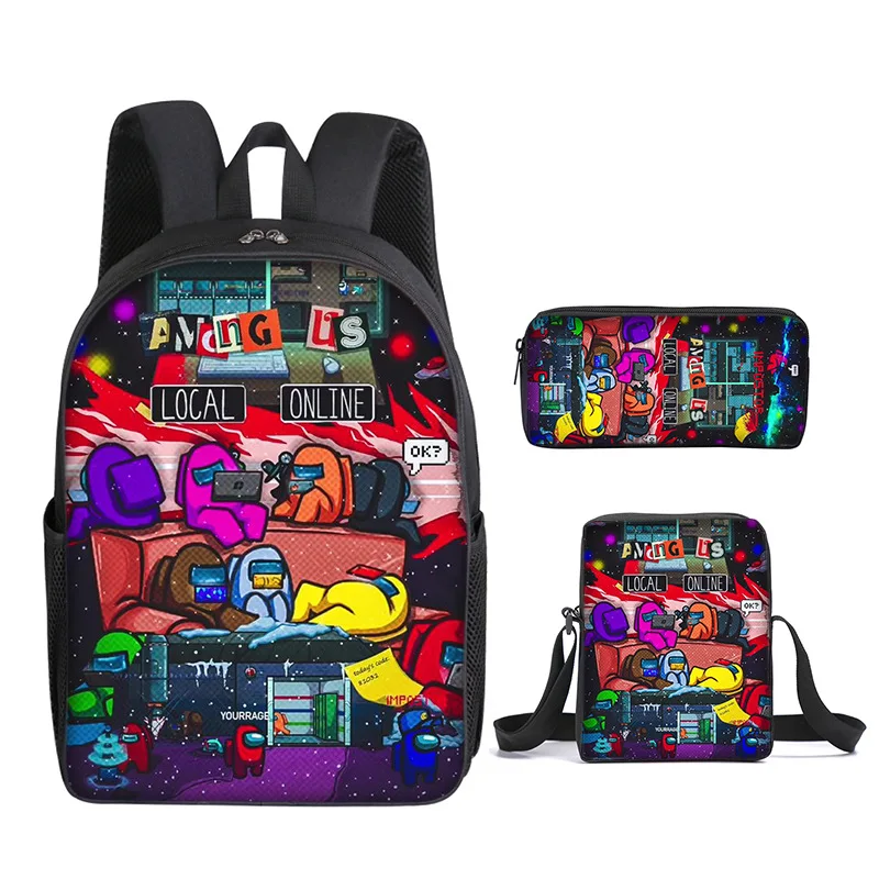 Children Among Us Game Backpack Bags 3 