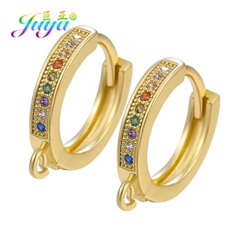 

Juya Handmade Decorative Hoop Earring Hook Clasps Accessories For Fashion Women Dangle Tassels Earrings Fine Jewelry Making