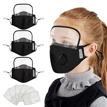 

Face Mask With Gaskets And Detachable Eye Shield Kids Washable Reusable Mouth Muffle Mascarillas Infantiles Skin Care Kids Mask