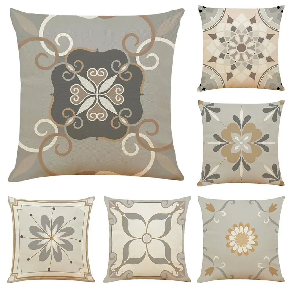 

Simple Flower Printing Pattern Home Pillow Case Sofa Bed Cushion Cover