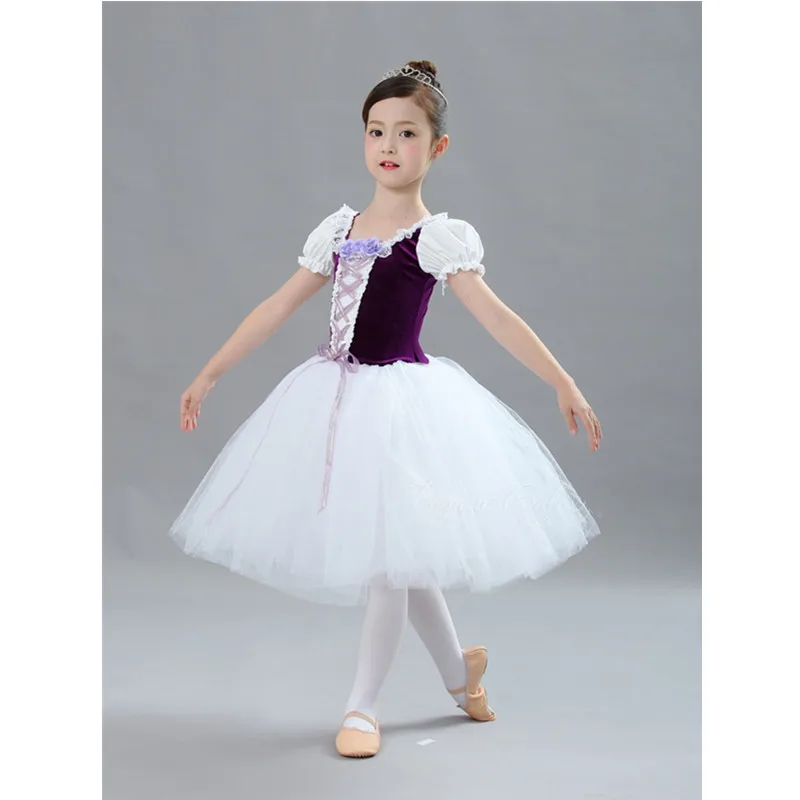H2685 Children Ballet Dancing Dress Princess Tutu Dresses Costume Girls Stage Pompon Pancake Clothes Child Performance Dancewear |