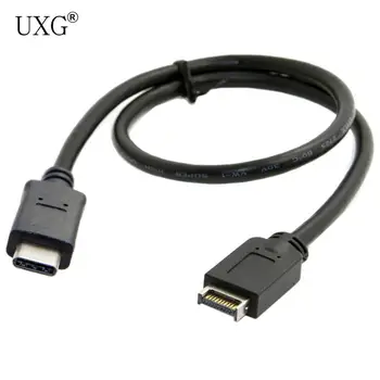 

USB 3.1 Front Panel Header to USB-C Type-C Male Extension Data Cable 50cm