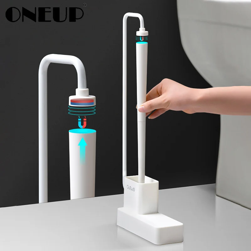 ONEUP Магнитная Щетка для унитаза TPR мягкая силиконовая Для Чистки портативная