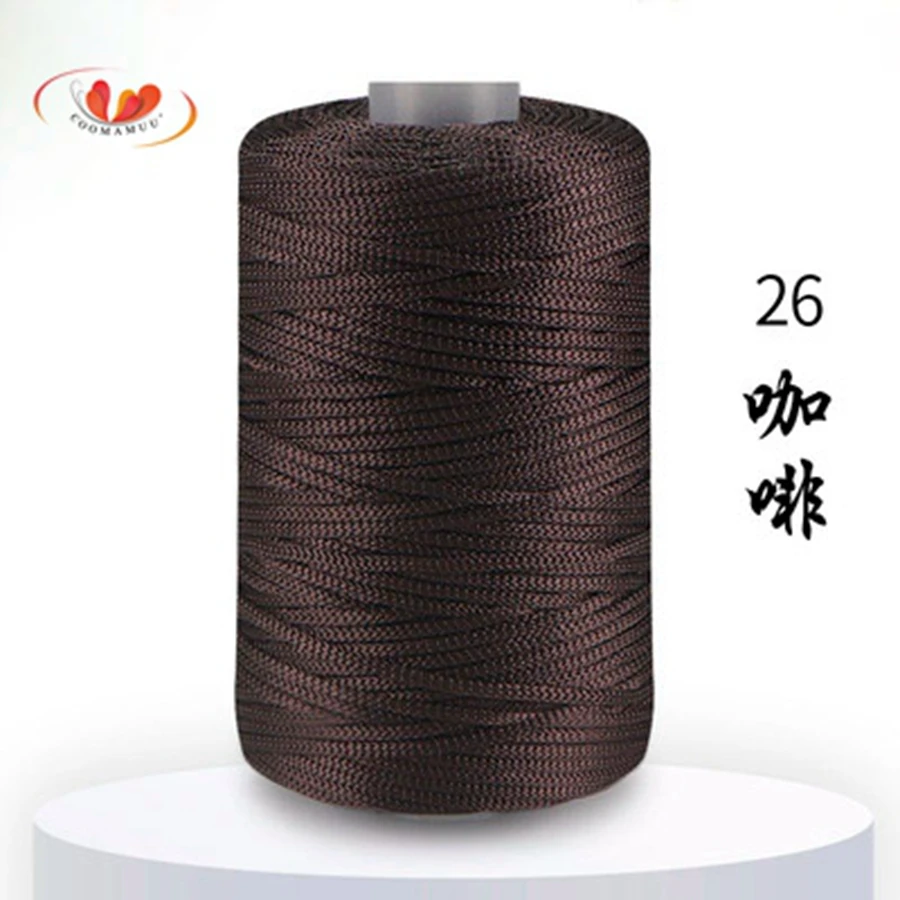 COOMAMUU 2.5MM Crochet Yarn 2021 Summer Ice Rope for Hand Crocheting Hat Fashion Light Viscose Thread 3