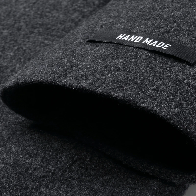 한국 브랜드 롱 모직 롱 코트 및 재킷 남성용, 100% 울 코트, LW1390, 스트리트웨어, Abrigo Hombre Hiver, 2020