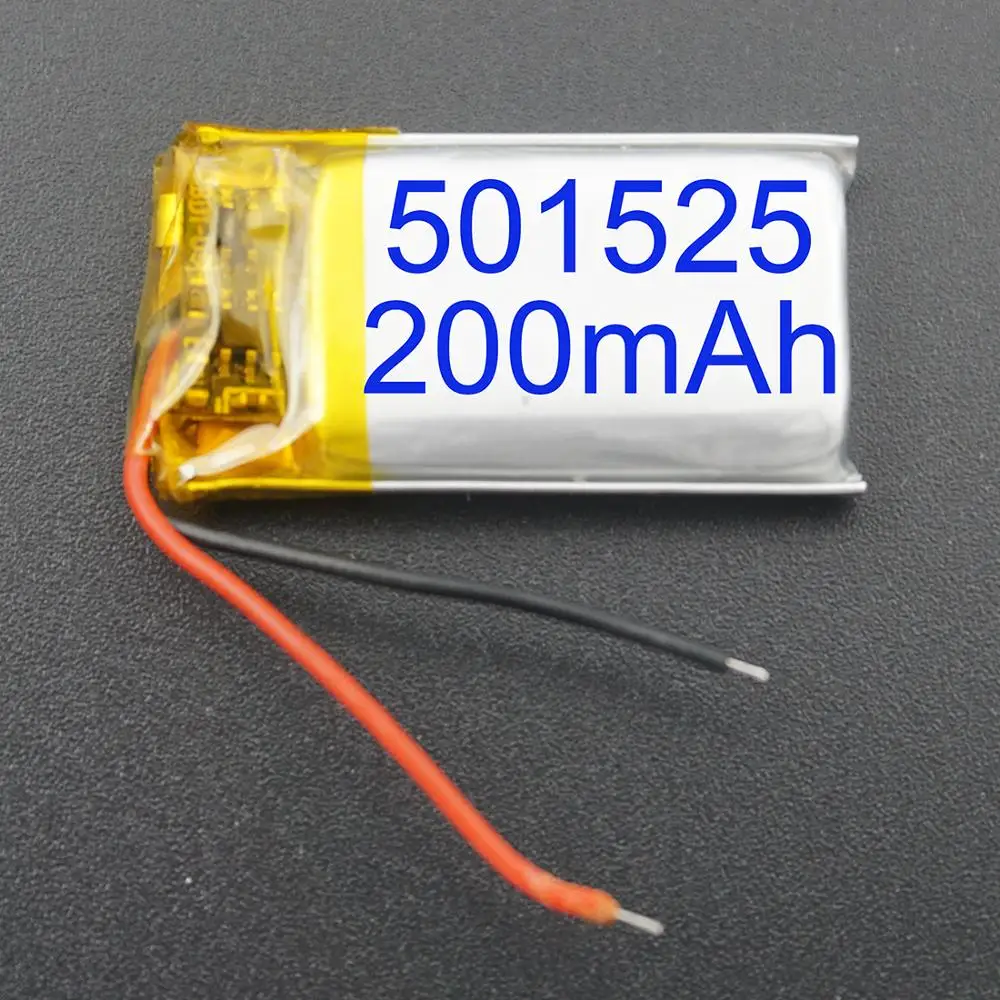 XINJ 3,7 V 200 mAh литий-полимерный аккумулятор литий-полимерный элемент 501525 для MP3 плеера gps Sat nav автомобильный dvc DVR bluetooth Наушники DIY