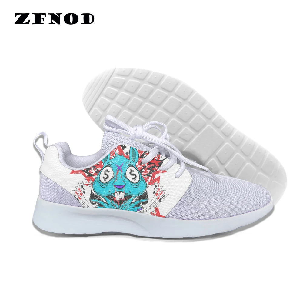 

Fashion Sneakers Ladies 3D Skulls Printing Shoes Women for Females Lace-up Mesh Flats Comfortable Flat Shoes Footwear
