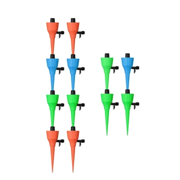 

12Pcs Automatic Watering Self Waterer Irrigation Drippers Plant Watering Drip System with Adjustable Slow Release Valve for Outd