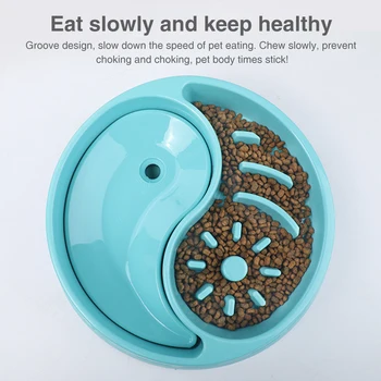 

Drinking Anti Gulping Fun Dog Bowl Food Healthy Eating Prevent Obesity Non Slip Bloat Stop Slow Feeder Interactive Pet Supplies