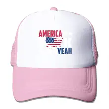 Американский флаг f-карта-к сетчатая Бейсболка унисекс Регулируемая Кепка В Стиле Дальнобойщика розовый