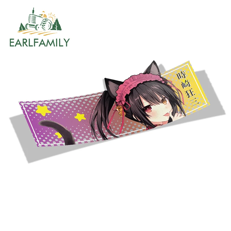 EARLFAMILY 13 см x 6 4 автомобильная наклейка для даты живой щелчок стикер s аниме