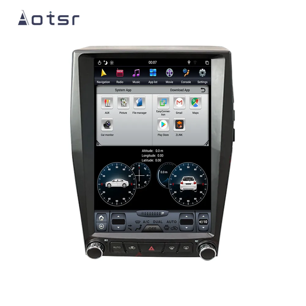 Aotsr Tesla 13," вертикальный экран Android 8,1 автомобильный DVD мультимедийный плеер gps навигация для Ford Edge- встроенный carplay