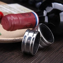1 шт. диаметр 4 см практичная бутылка жидкость Pour Stop Drop инструменты нержавеющая сталь черная бутылка для вина капля доказательство стоп кольцо