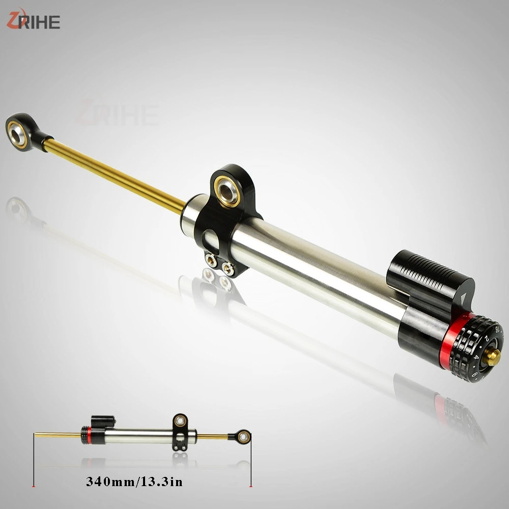 

Universal Motorcycle Adjustable Steering Damper Stabilizer Safety Control For KAWASAKI YAMAHA HONDA BMW SUZUKI DUCATI TRIUMPH